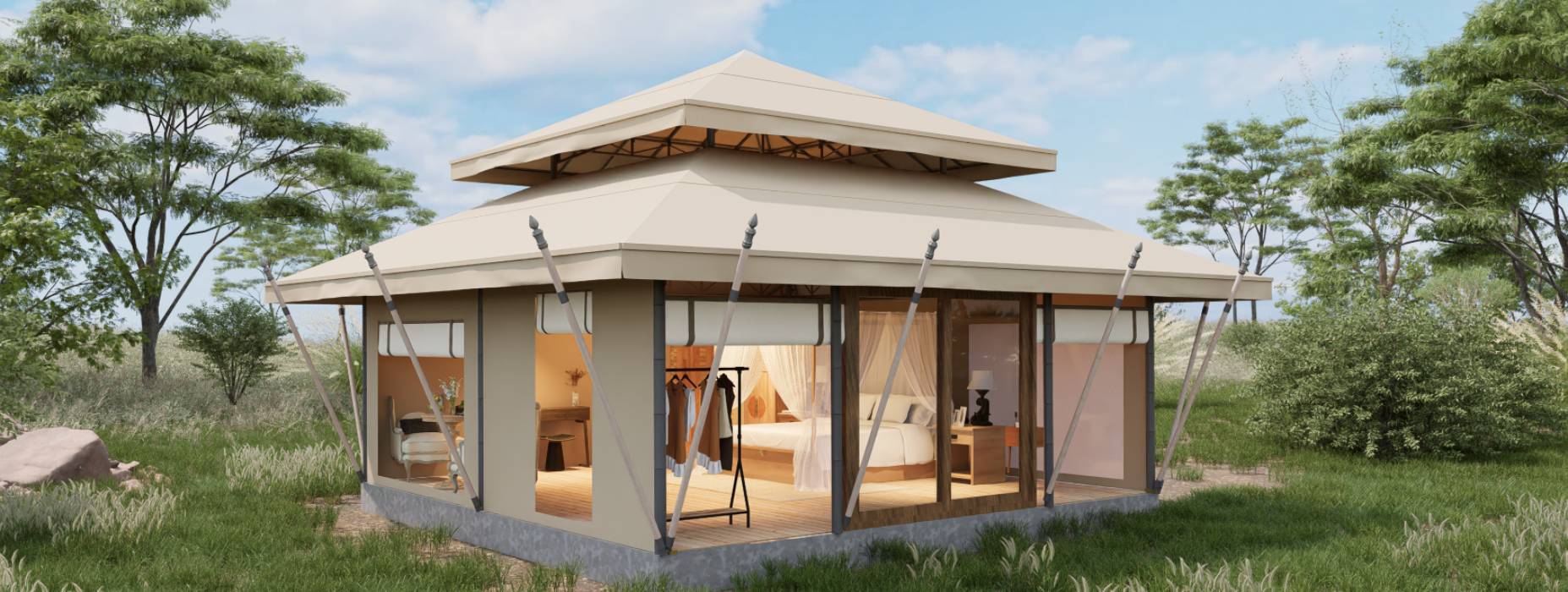 四方台区户外野奢帐篷